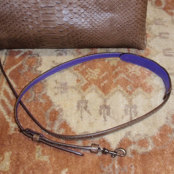 Coach Soft Borough Embossed Leather Handbag 32349 - Picture 9 of 16